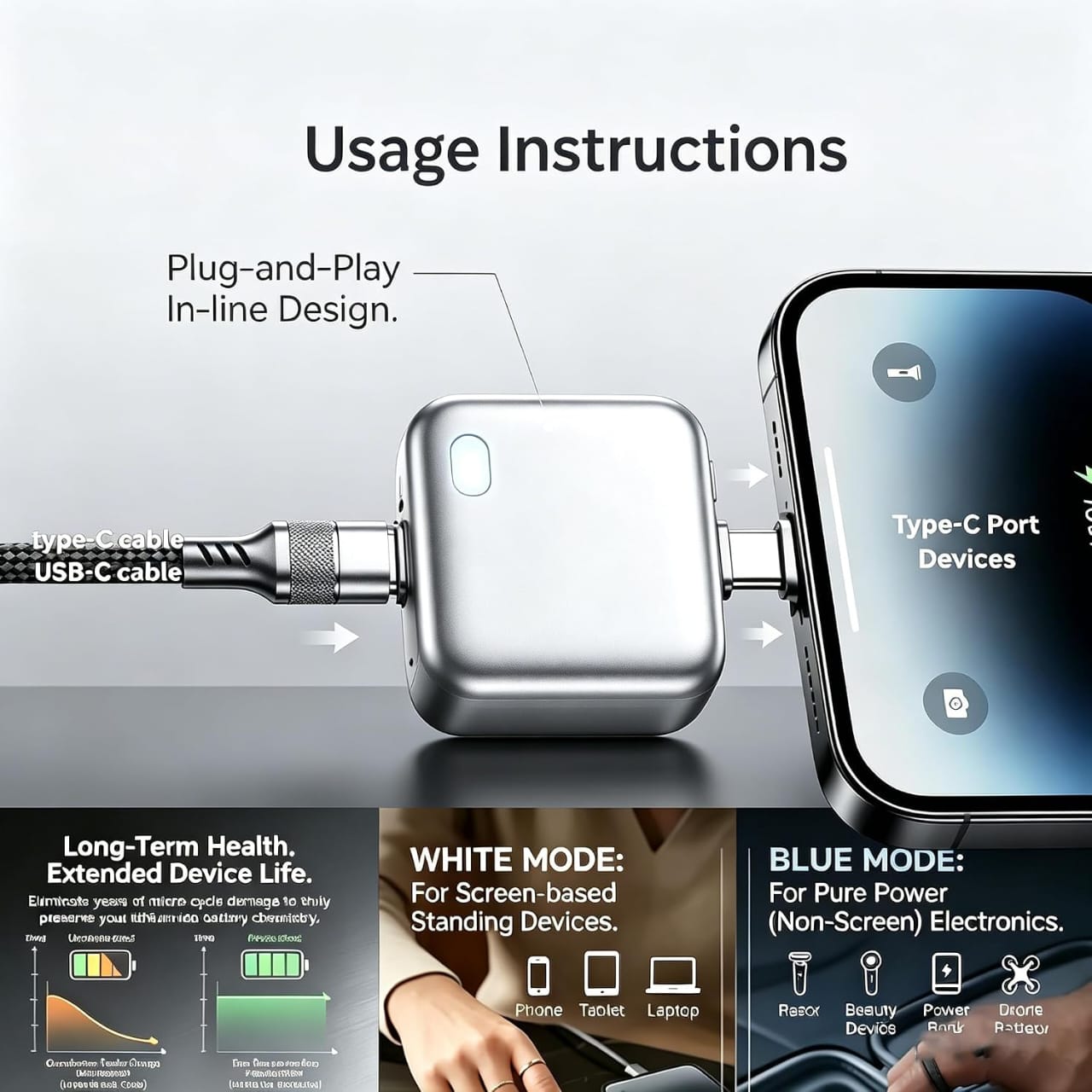 Smart Auto Power Cut Charger Protector - Full Charge Seperator